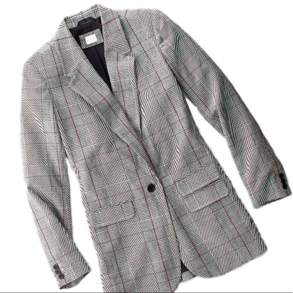 A New Day Plaid Boyfriend Blazer